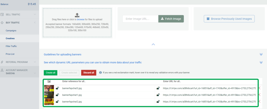 Creare una campagna pubblicitaria banner per ottenere traffico sui link affiliazione